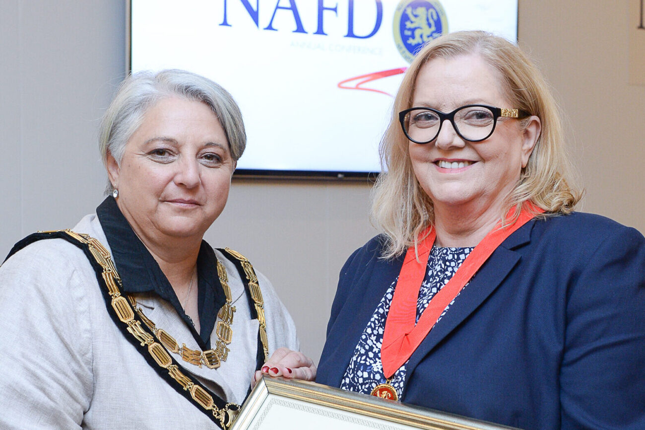 Honorary Membership Alison Crake NAFD Honorary Membership presentation photograph