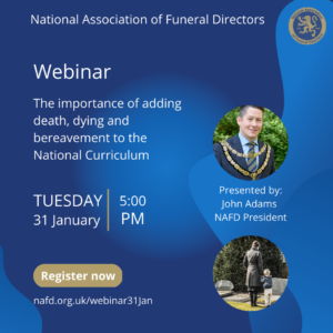 Promotional flyer to add bereavement to the national curriculum